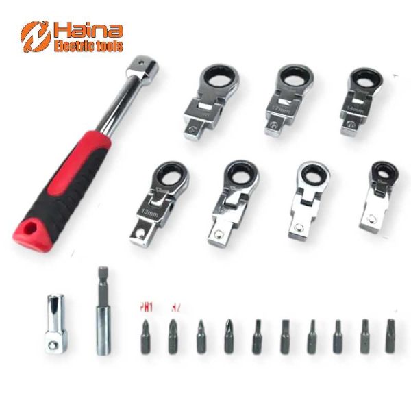 Haina HA-0009 Flex Head 12 az 1-ben Racsnis Készlet 6-19mm – Univerzális és Hosszú Élettartamú