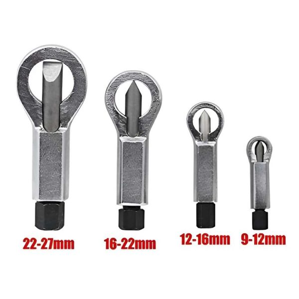 Haina HA-2106 Anyacsavar Roppantó Készlet, 4 részes, 9-27mm, Edzett Acél