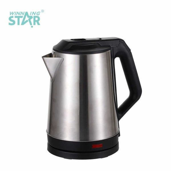 WINNING STAR ST-6008 Rozsdamentes Acél Vízforraló, 1.8L, 1500W, Automatikus Kikapcsolással