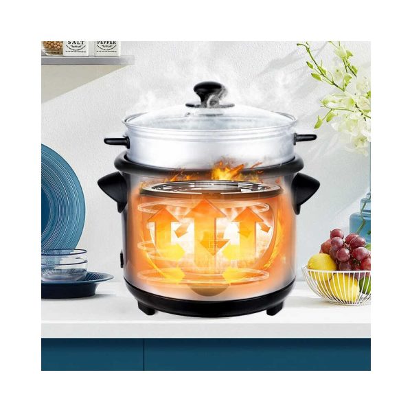 WINNING STAR ST-9351 Elektromos Rizsfőző és Pároló, 1.8L, 700W, Rozsdamentes Acél