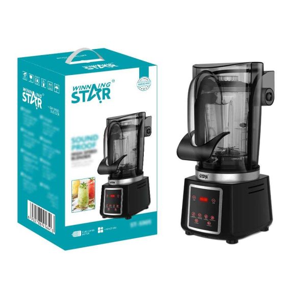 WINNING STAR ST-5905 Csendes, Nagy Sebességű Turmixgép – 4.5L, 800W, Fekete