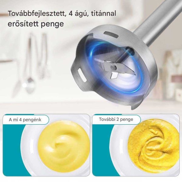 WINNING STAR ST-6550 Prémium Botmixer – 1000W, Rozsdamentes Acél, Turbó Funkció