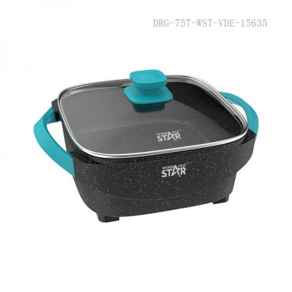WINNING STAR ST-9802 Elektromos Serpenyő, 6.5L, 1600W, Tapadásmentes