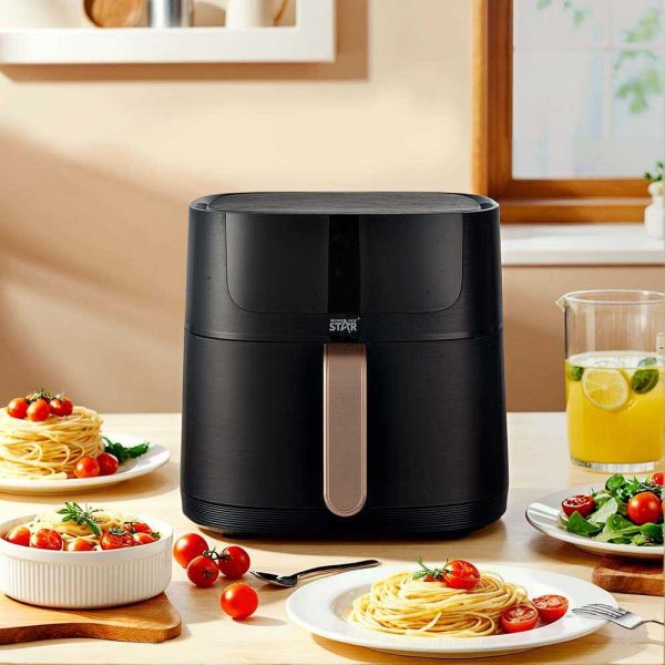 WINNING STAR ST-9652 Digitális Légsütő (Air Fryer), 6L, 1500W, 8 Előre Beállított Menüvel