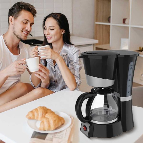 WINNING STAR ST-9711 Csepegtetős Kávé- és Teafőző, 600ml, Fekete