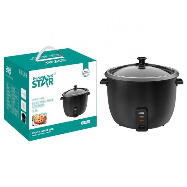 WINNING STAR ST-9345 Elektromos Rizsfőző, 6L, Tapadásmentes Edénnyel, Automata Melegen Tartással