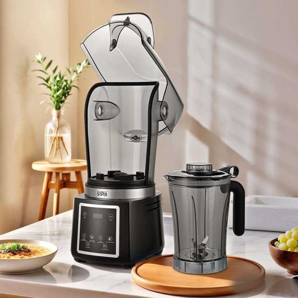 WINNING STAR ST-5905 Csendes, Nagy Sebességű Turmixgép – 4.5L, 800W, Fekete