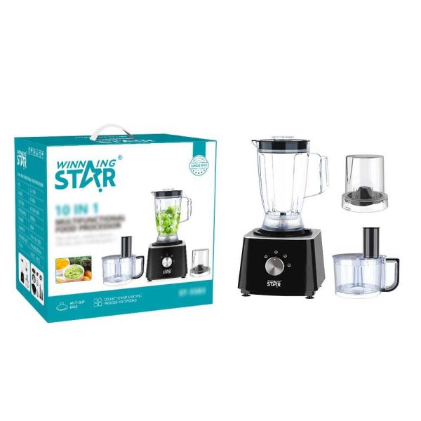 WINNING STAR ST-5583 10 az 1-ben Konyhai Robotgép – 600W (aprít, szeletel, reszel, kever, dagaszt, darál, és facsar)