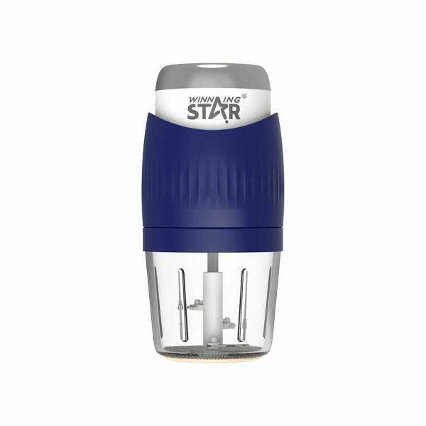 WINNING STAR ST-5581 3 az 1-ben Elektromos Aprító és Húsdaráló – 300W, Kék/Ezüst