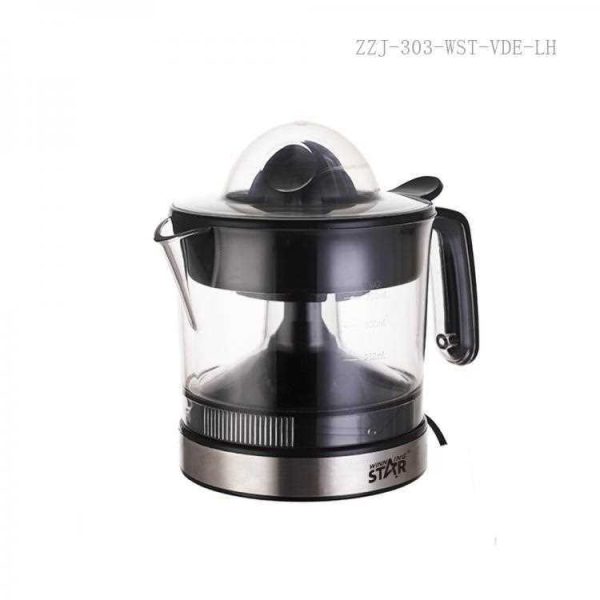WINNING STAR ST-5594 Elektromos Citrusprés – 0.75L, 30W, Automatikus Forgás, Fekete/Inox