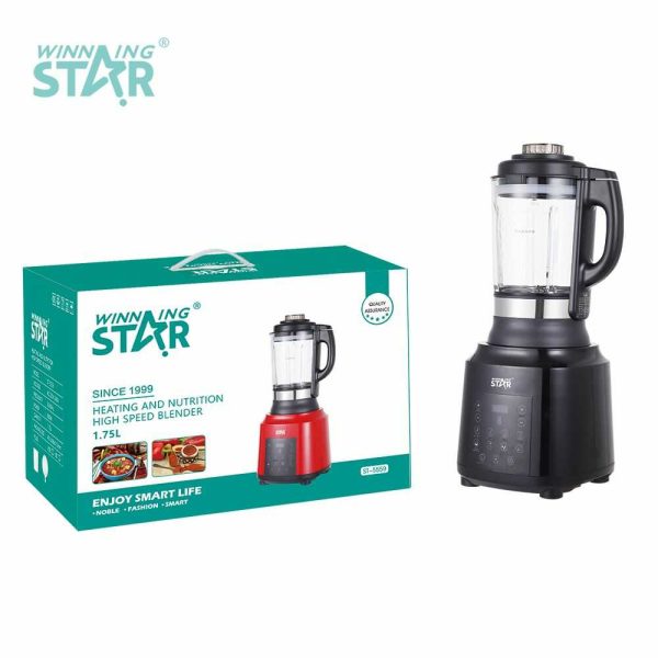 WINNING STAR ST-5559 Okos Turmixgép Főző Funkcióval – 1.75L, Üvegkancsós, 800W