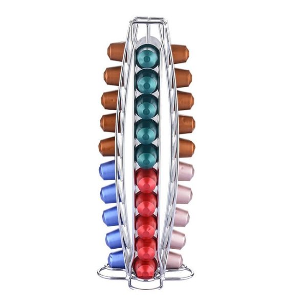 Cheffinger CF-N04 Univerzális Kávékapszula tartó 40db férőhellyel, 11,2 X 11,2 X 37,5 CM