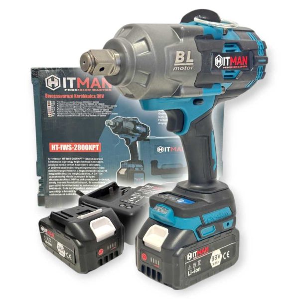 Hitman HT-IWS-2800XPT Ütvecsavarozó – 3/4", 2800 Nm, 98V