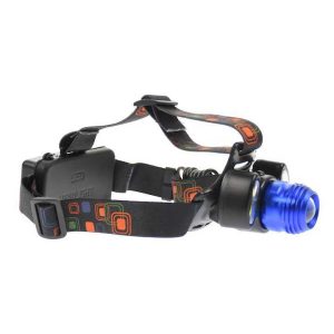 Három LED-es Fejlámpa, 4 funkcióval, Újratölthető, 220V/12V Töltővel