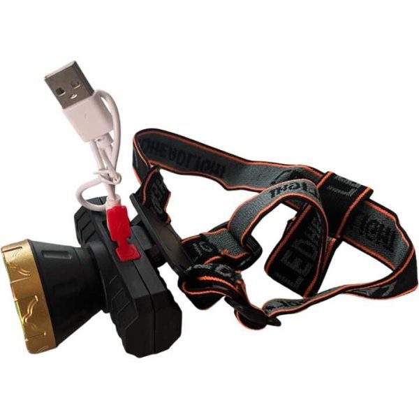L-319 Nagyteljesítményű Fejlámpa, USB Töltős, Állítható Fényszóróval