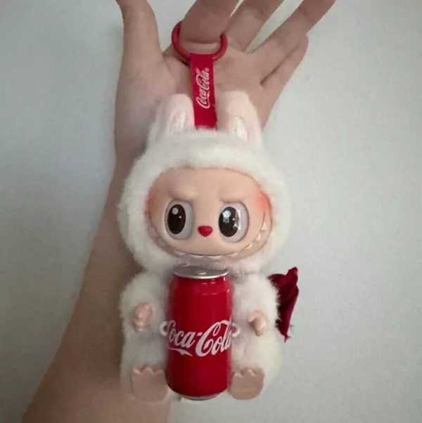 Plüssjáték Labubu kóla, Labubu lé, mystery box, 15 cm, Fehér - Image 3