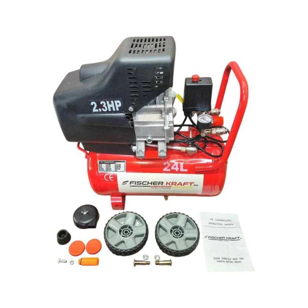 FISCHER KRAFT FS-5324 24L Olajkenésű Légkompresszor, 2.3HP, 8bar