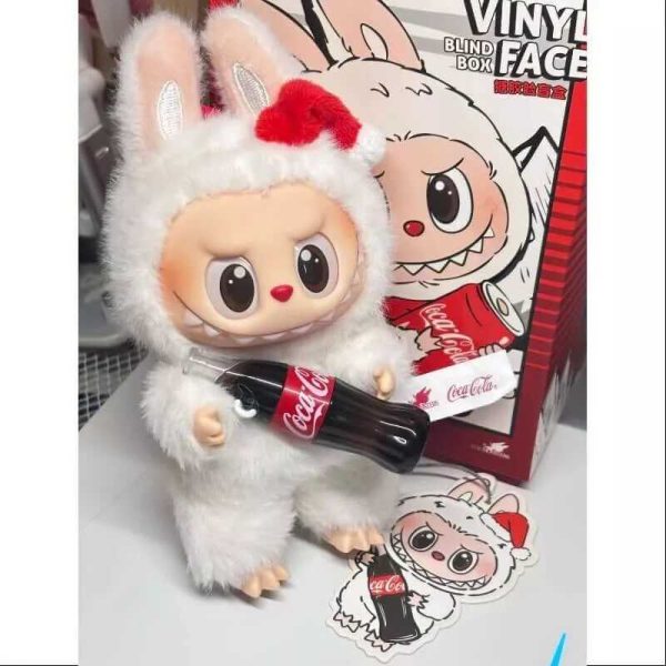 Plüssjáték Labubu kóla, Labubu lé, mystery box, 15 cm, Fehér - Image 4