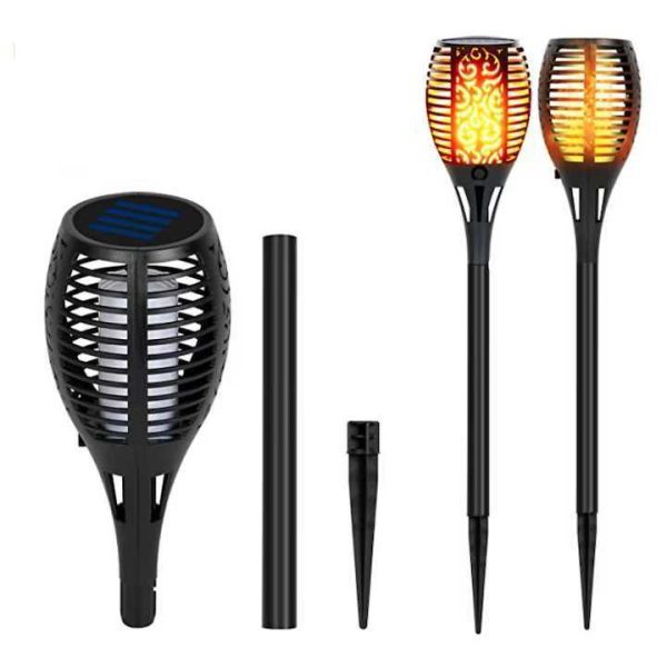 Napelemes Kerti Lámpa, XF-6018, Lánghatású LED, IP65, 58cm, 1db