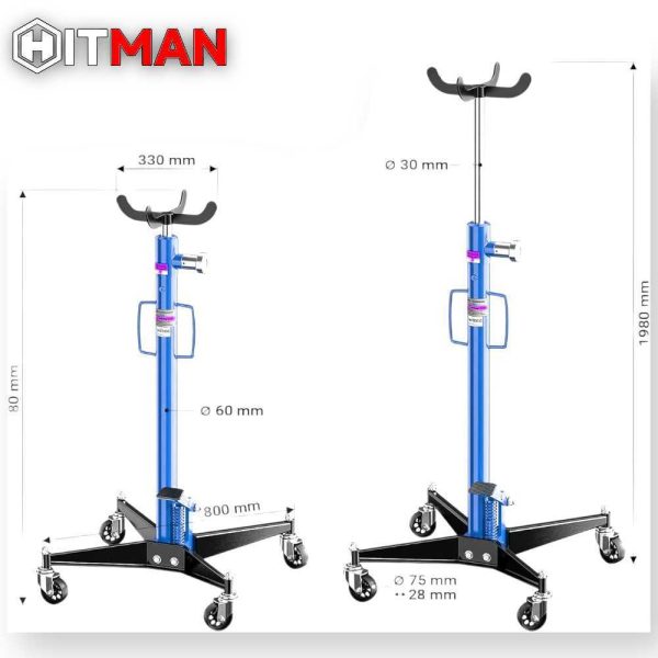 Hitman HA-2016 Hidraulikus Váltóemelő – 0,5 Ton, Lábpedálos