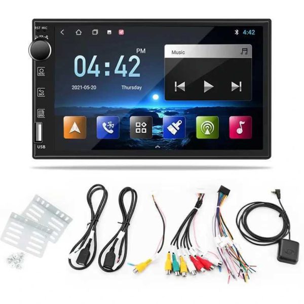 SOAK SK-717CP Autós Multimédia Fejegység, 7" Érintőképernyő, 4GB RAM, Android Auto & CarPlay