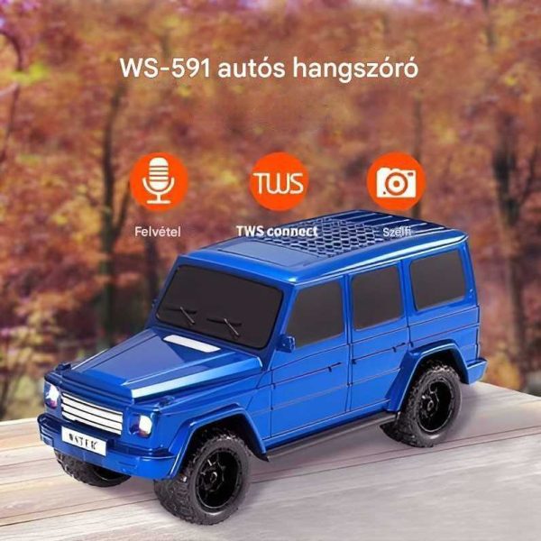 WS-591 Kék Mercedes G63 Bluetooth hangszóró FM rádióval és kártyaolvasóval