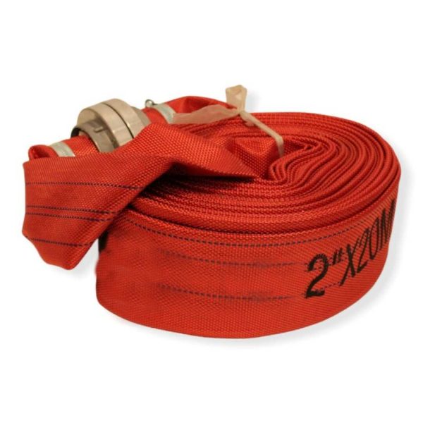 Hitman HT-6898 Piros Tűzoltó Tömlő, 2" Átmérő, 20 Méter, 16 bar Üzemi Nyomás
