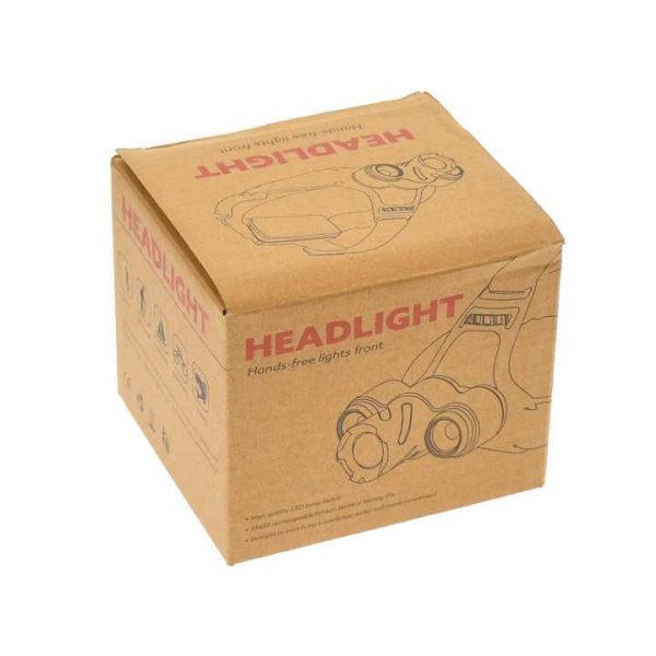 Három LED-es Fejlámpa, 4 funkcióval, Újratölthető, 220V/12V Töltővel