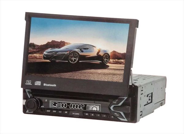 7" Autós Multimédia Lejátszó, MP5, 1DIN, 1080P, Érintőképernyő, Bluetooth