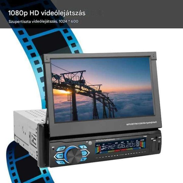 TASBEL MODEL-6 Autós Multimédia Fejegység, WiFi, GPS, 1024x600 Érintőképernyő