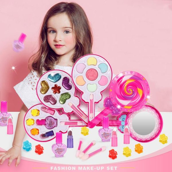 Candy 5 részes nyalóka formáju emeletes smink készlet gyerekeknek