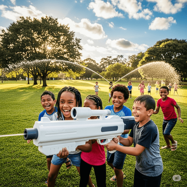 water gun nagynyomású automata vízípiszoly töltötség jelző leddel világítással