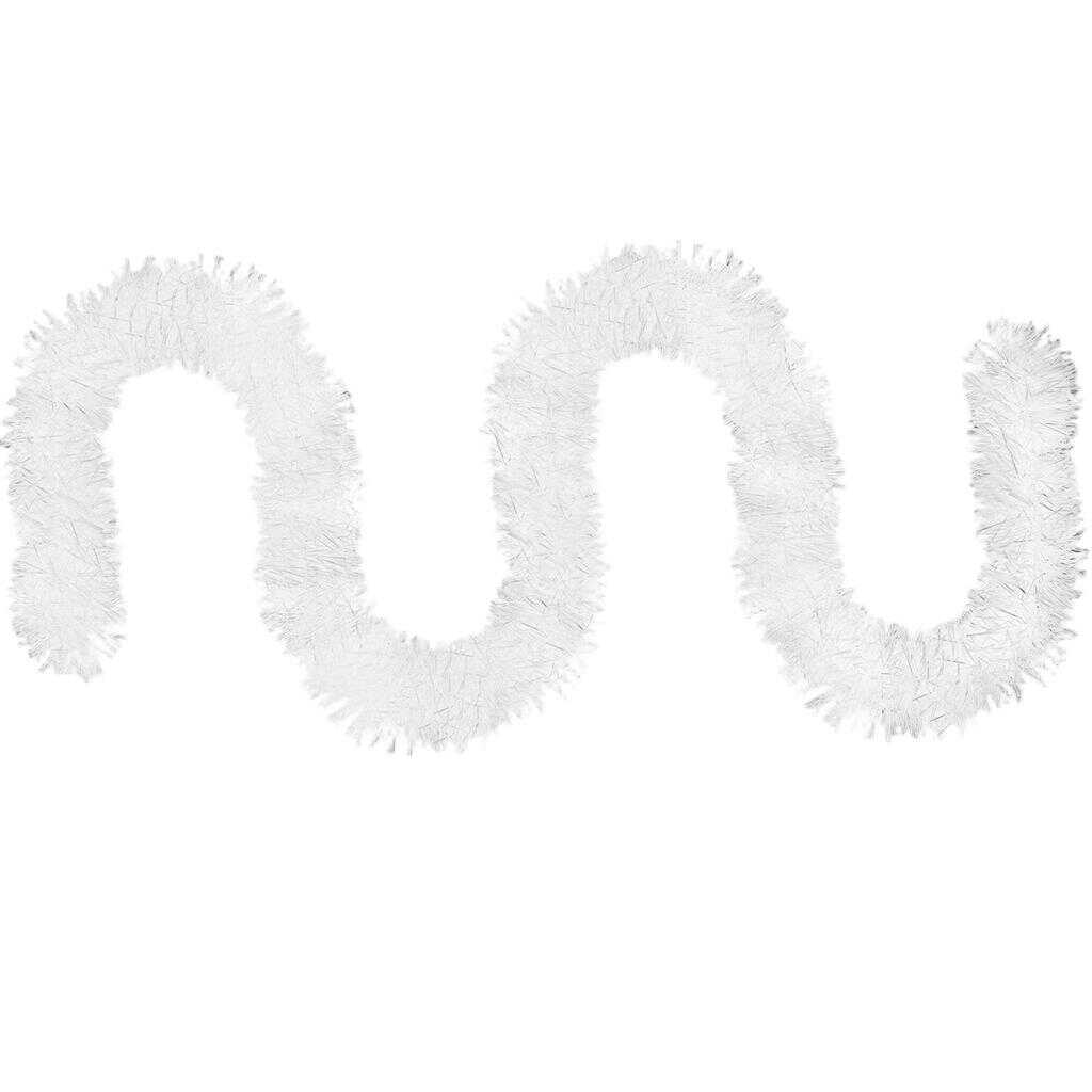 Karácsonyi Hófehér Girland boa fehér színben 2 méter 10 cm