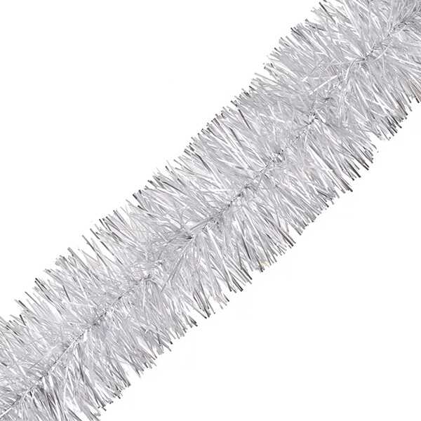 Karácsonyi csillogás Girland boa ezüst színben 2 méter 10 cm