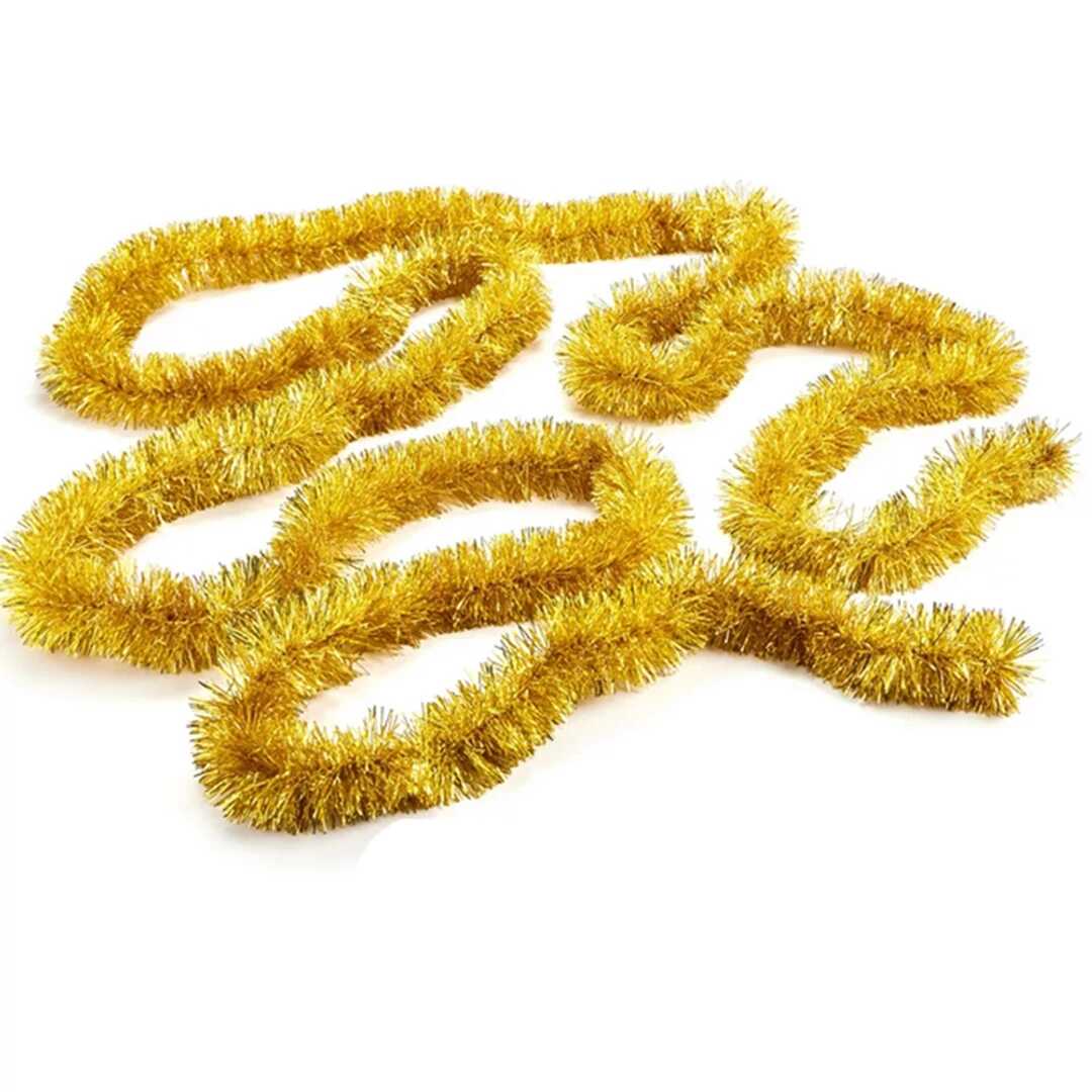 Karácsonyi Királyi Ragyogás Girland Boa Arany Színű 2 méter 10 cm