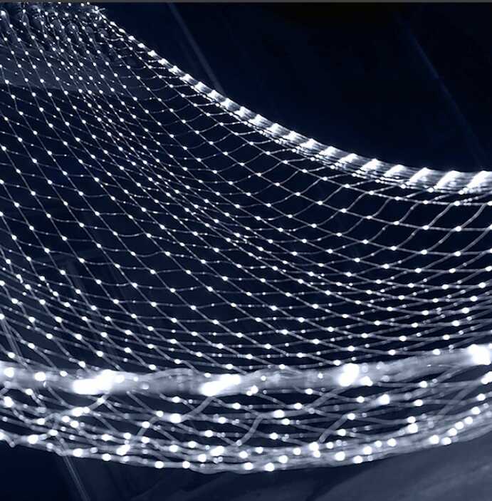 Aigostar elemes Karácsonyi Fényhálló 300 LED-es Hidegfehér, 4,4 x 1,6 méter