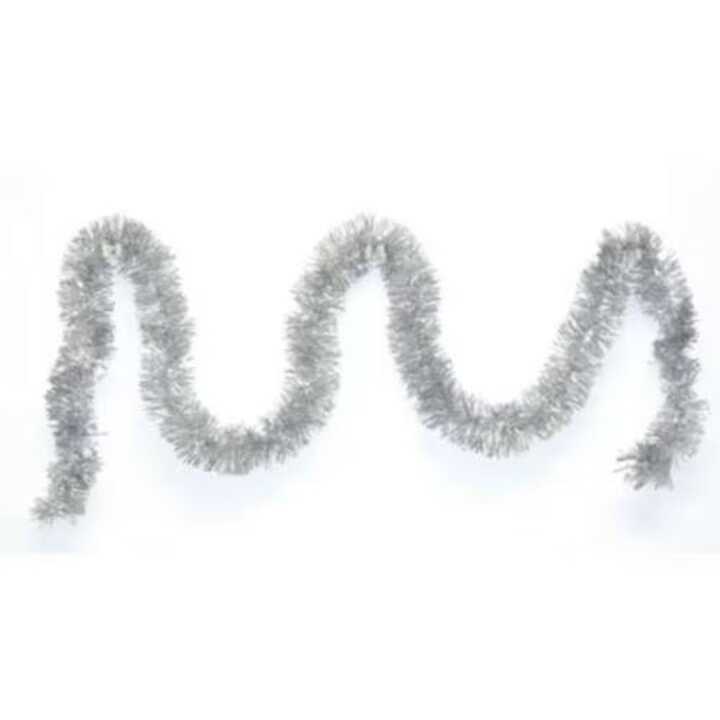 Karácsonyi csillogás Girland boa ezüst színben 2 méter 10 cm