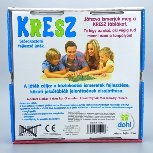 Kresz társas játék játszva ismerkedjünk meg a táblákkal