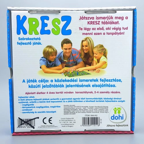 Kresz társas játék játszva ismerkedjünk meg a táblákkal