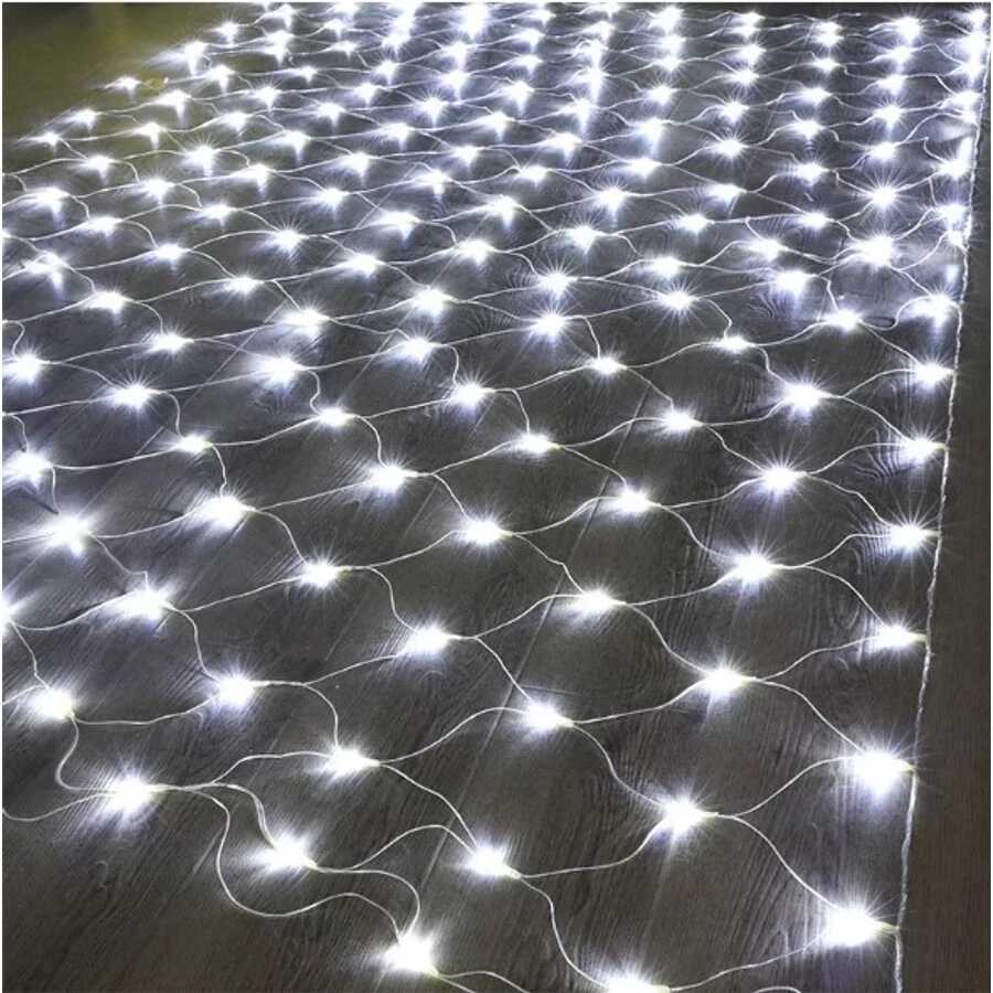 Aigostar elemes Karácsonyi Fényhálló 300 LED-es Hidegfehér, 4,4 x 1,6 méter