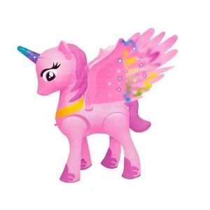 Elemmel müködő mesebeli pegazus szárnyakkal, séta funkció, hangeffektekkel