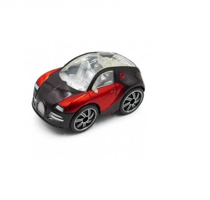 Átlátszó tetejű világító kisautó , elemes