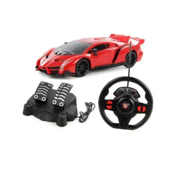 Sportos Távirányítós Játékautó – kormánnyal és pedállal