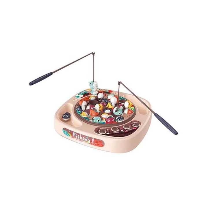 Horgászjáték fénnyel és hang hatásokkal , 2 horgászbottal ,37 x 33 x 5 cm,