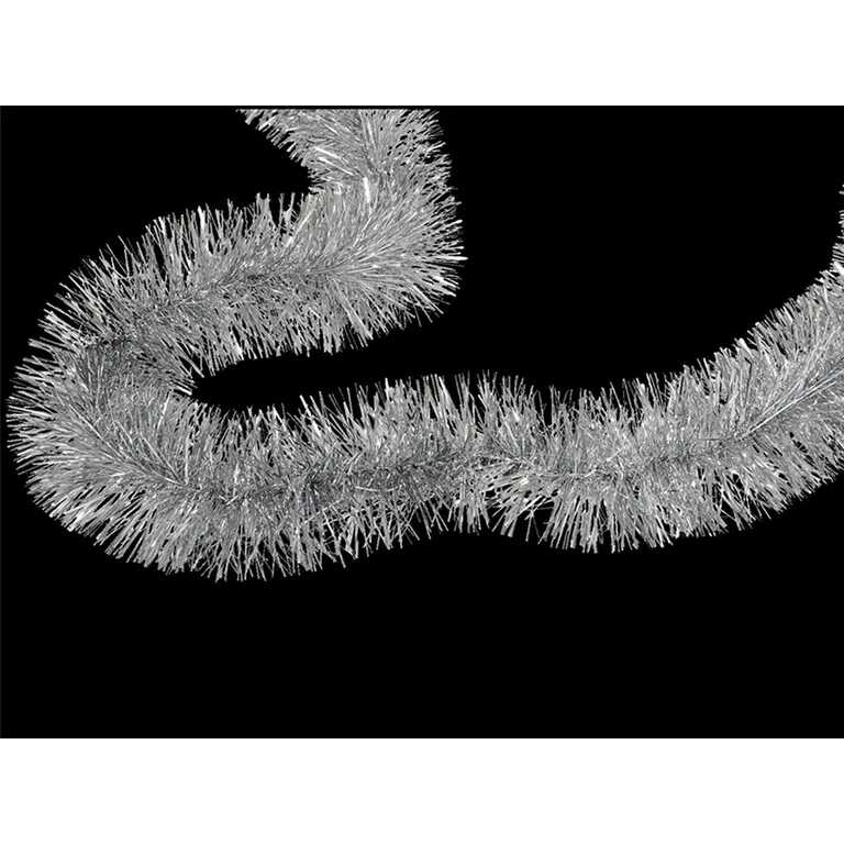 Karácsonyi csillogás Girland boa ezüst színben 2 méter 10 cm
