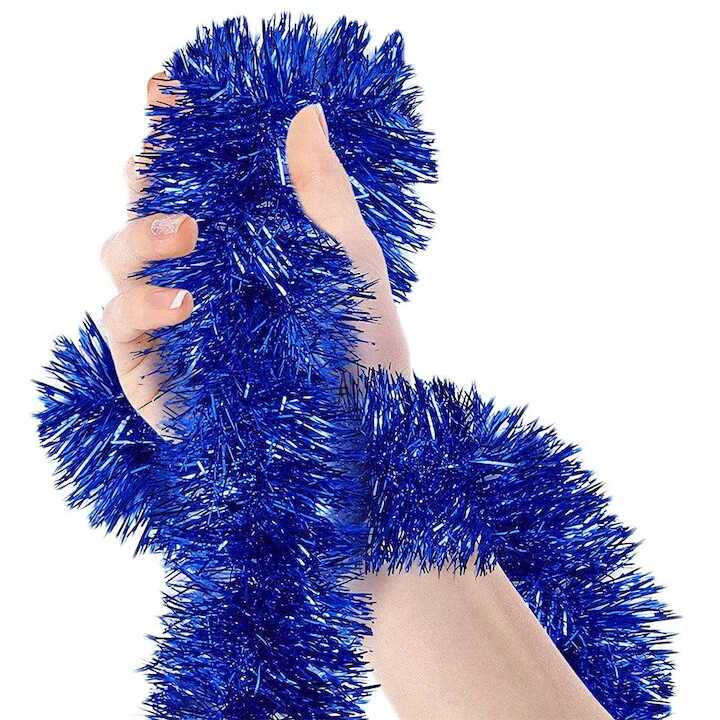 Karácsonyi Elegancia Sötétkék girland boa 2 méter 10 cm