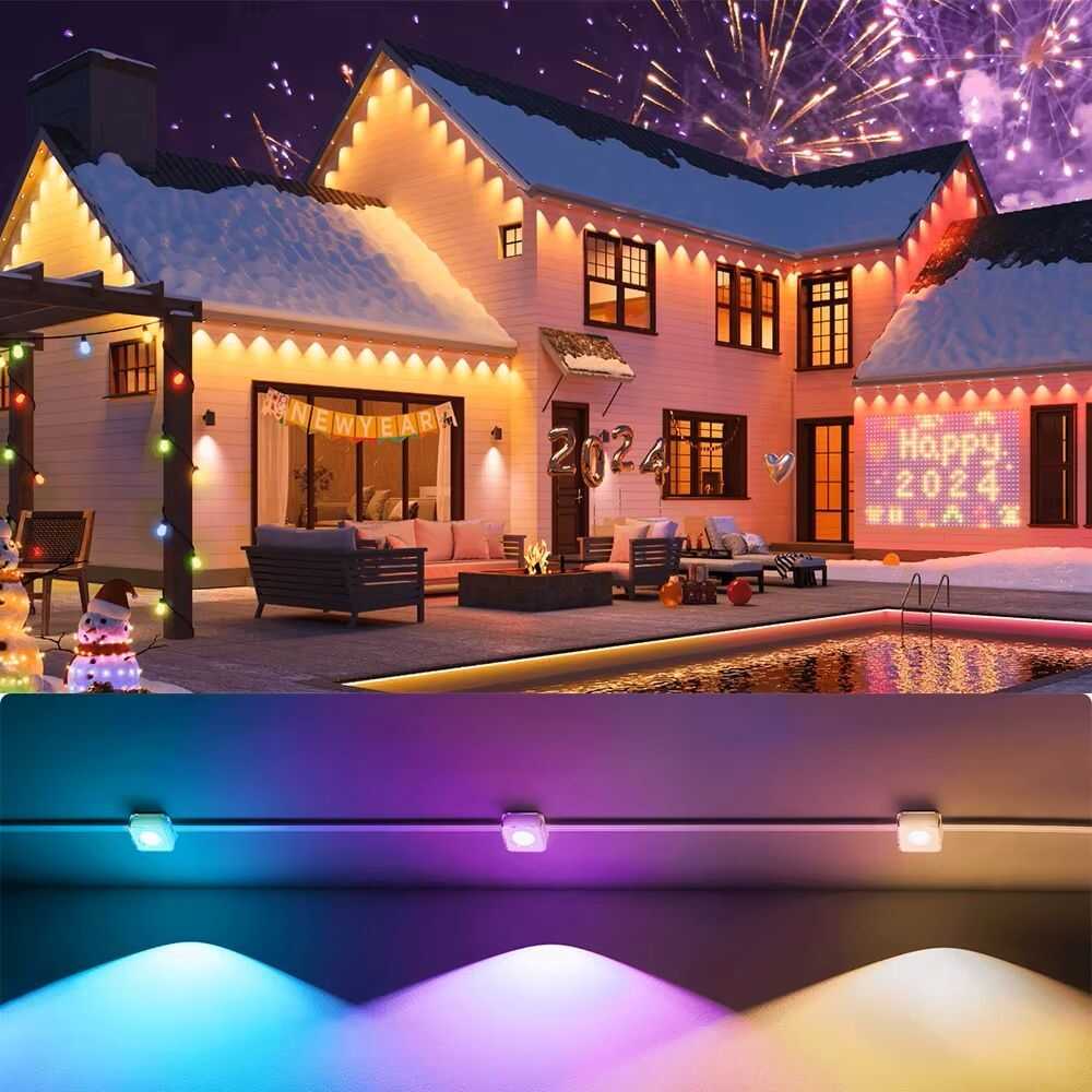 Wifis Okos LED Fényfüzér tappancsos led, 30 méteres, 72 LED, távirányítós, hangvezérelt aplikációval.