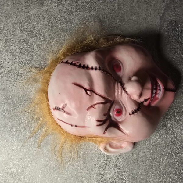 Haloween rémisztő Chucky baba maszk