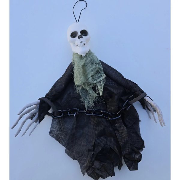 Halloweeni kis méretü csontváz szellem dekoráció