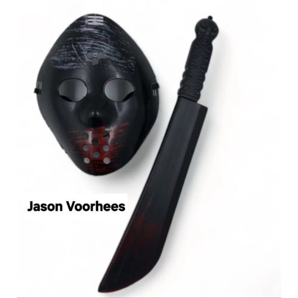 "Jason voorhees maszk és machete kès "